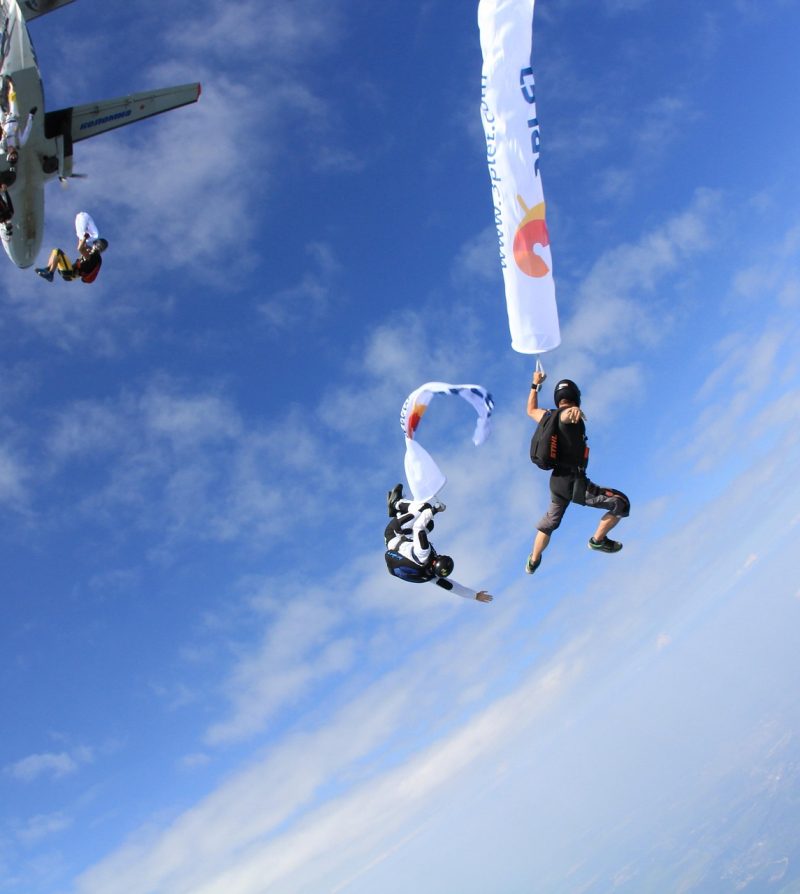 sky diving